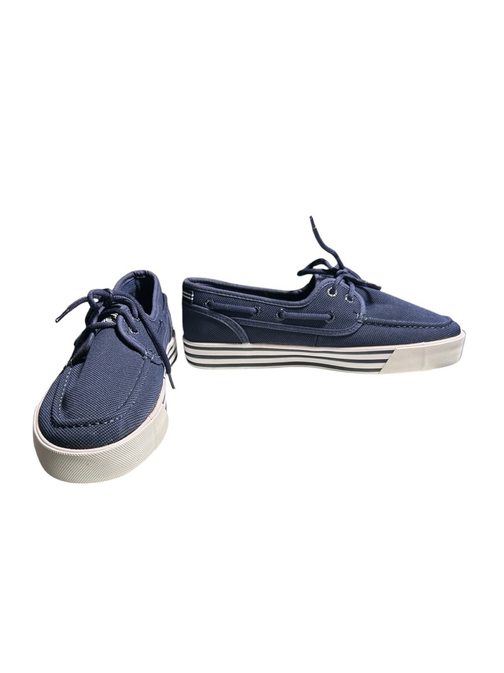 Nautica Men’s Navy Size 8.5 Boat/Deck Shoes Navy  Preppy Coastal